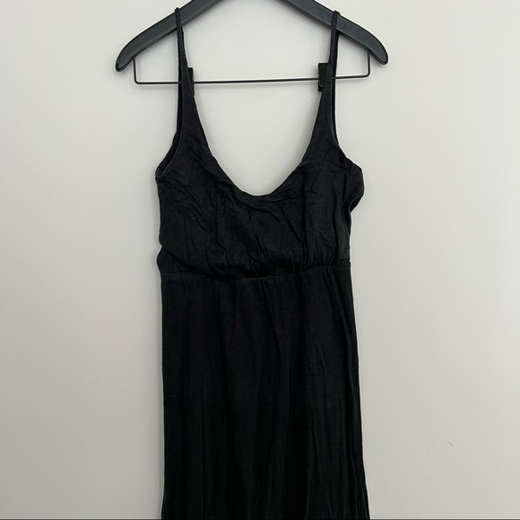 PATTERSON J. KINCAID Dark Gray Black Celeste Lined Maxi Dress - Size Small - Picture 3 of 8